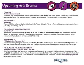 Arts Calendar